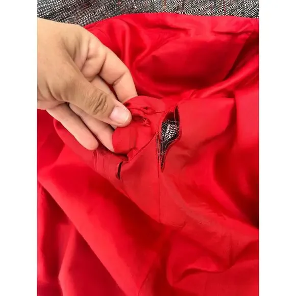 Vintage Christian Dior Tweed Oversized Double Breasted Blazer 80s Medium - Picture 5 of 8